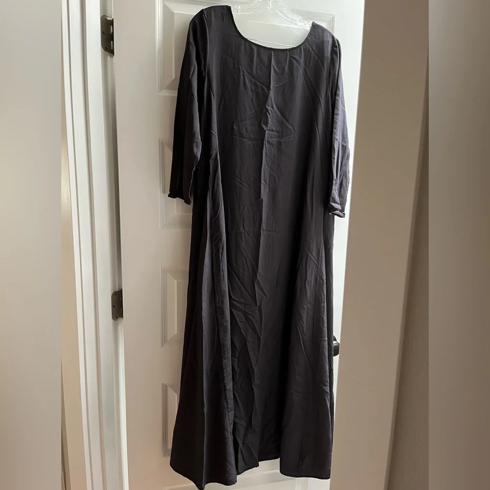 Gaia Conceptions Everyday Wanderer Silk Crepe long flowy maxi dress brand new - Picture 4 of 16
